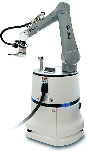 Mobile Robotik in der Pharmaindustrie mit Cobot „HelMo“ 